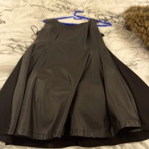 Black Fo Leather Dress